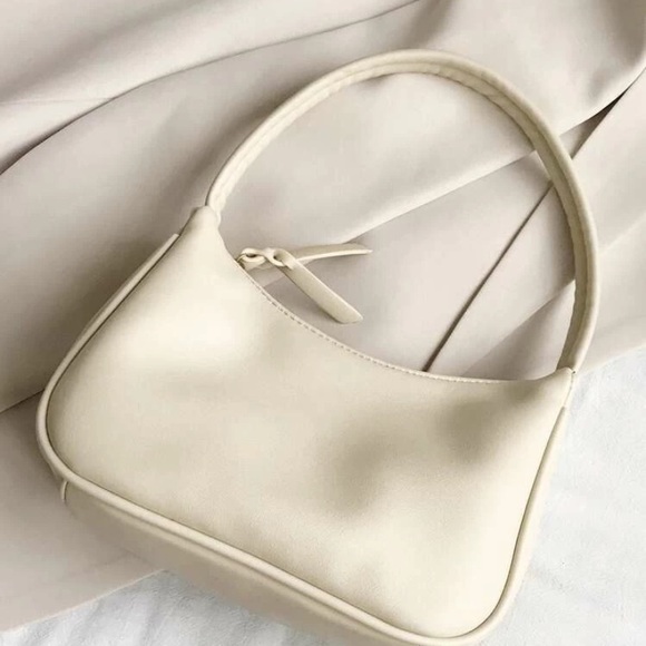 Beige cream mini shoulder purse - Picture 3 of 3